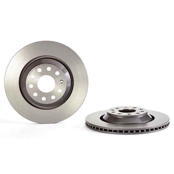 09.A200.11 Rear, Driver or Passenger Side Brake Disc, Plain Surface, Vented, 5 Lugs, 310 mm, Premium UV Coated Series