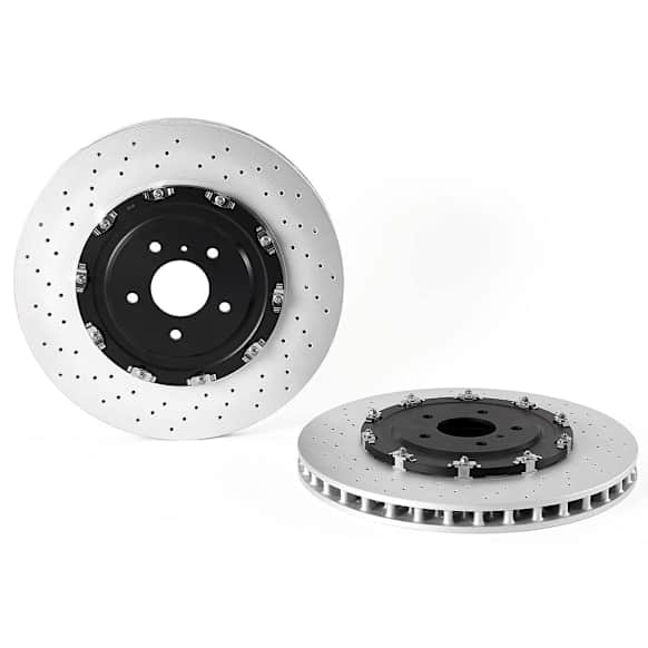 2019 Nissan GT-R - Front, Driver or Passenger Side Brake Disc, Coated, Cross-Drilled, Vented, 5 Lugs, 390 mm, PRIME UV Coated Series
