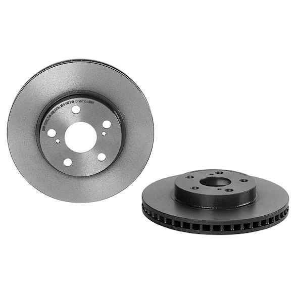 09.B494.11 Front Brake Disc, Plain Surface, Vented, 5 Lugs, 255 mm, 1.8L, 4Cyl, Premium UV Coated Series
