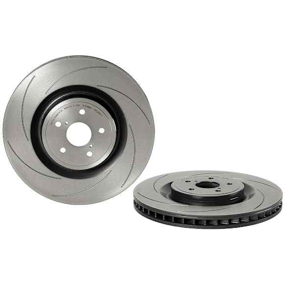 2021 Lexus RC F - Front, Driver Side Brake Disc, Coated, Slotted, Vented, 5 Lugs, 380 mm, 5.0L 8Cyl, PRIME Series