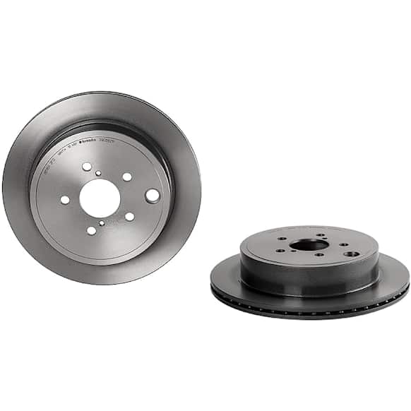 2016 Subaru BRZ - Rear, Driver or Passenger Side Brake Disc, Coated, Plain Surface, Vented, 5 Lugs, 290 mm, PRIME Series
