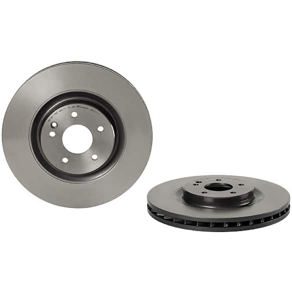2000 Mercedes Benz SL500 - Front, Driver or Passenger Side Brake Disc, Coated, Plain Surface, Vented, 5 Lugs, 334 mm, Except Silver Arrow Edition, PRIME Series