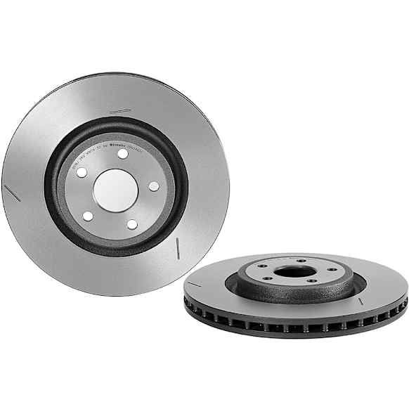 09.N246.21 Front, Driver or Passenger Side Brake Disc, Coated, Slotted, Vented, 5 Lugs, 380 mm, PRIME Series