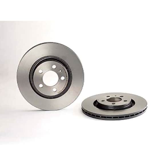 1J0615301P Front, Driver or Passenger Side Brake Disc, Plain Surface, 5 Lugs, 280 mm
