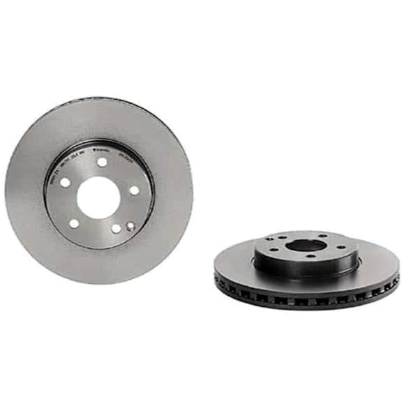 2009 Mercedes Benz E320 - Front, Driver or Passenger Side Brake Disc, Coated, Plain Surface, 5 Lugs, 295 mm, Vented (295 X 28mm)
