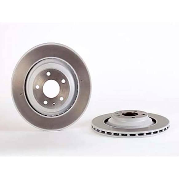 4F0615601F Rear, Driver or Passenger Side Brake Disc, Coated, Plain Surface, 5 Lugs, 330 mm