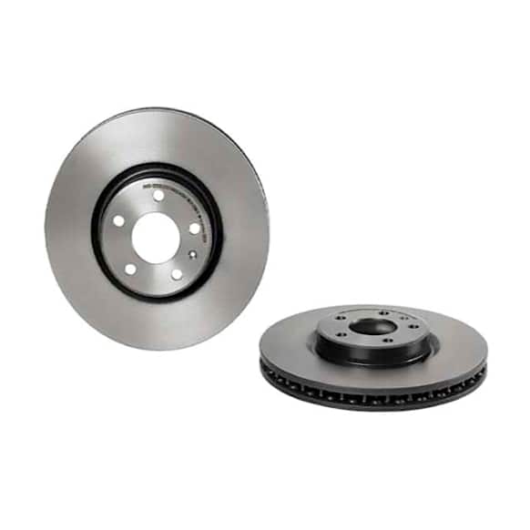 8R0615301G Front, Driver or Passenger Side Brake Disc, Plain Surface