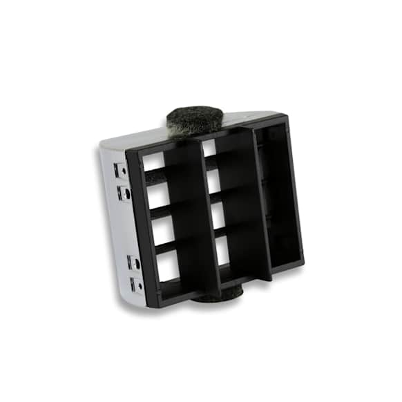05-157 Air Vent - Black and Chrome, Direct Fit