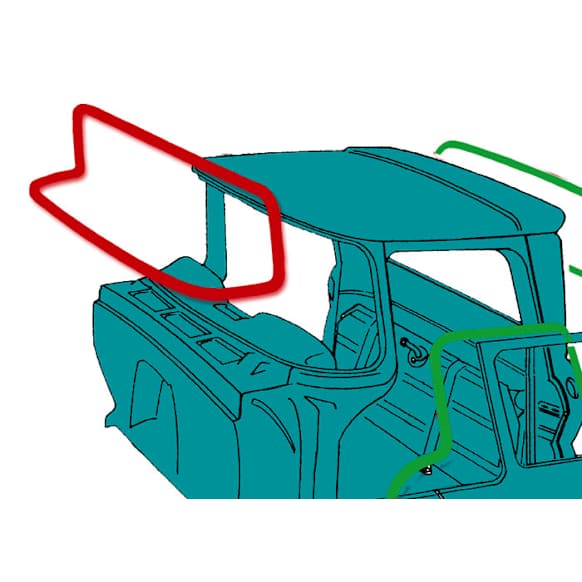 W387DLX Windshield Weatherstrip Seal
