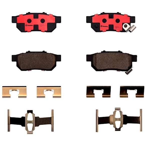 1989 Honda Prelude - Rear Ceramic Brake Pad Set, 2.0L 4Cyl, PRIME Series