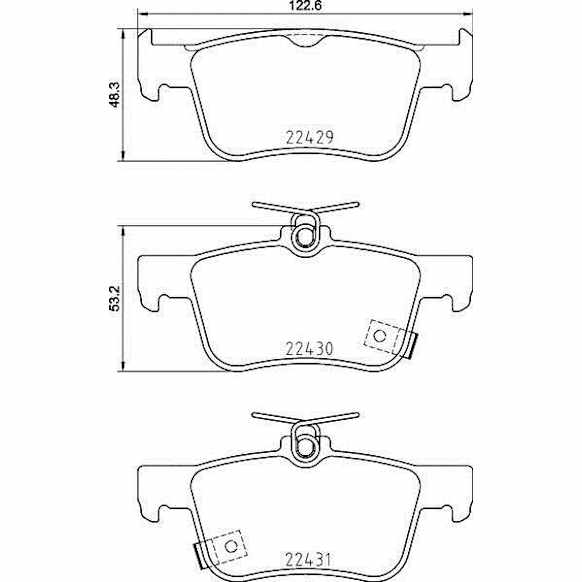 2021 Honda Civic - Rear Ceramic Brake Pad Set, PRIME Series