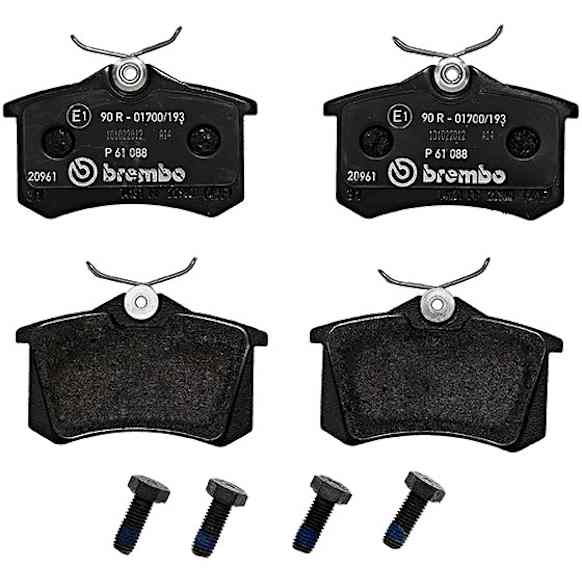 1993 Volkswagen Passat - Rear Low-Metallic Brake Pad Set, To Chassis # 31PE080000, PRIME Series