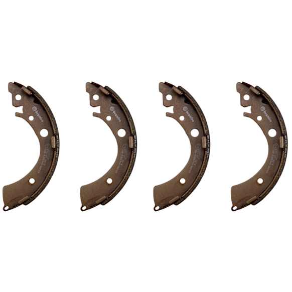 S28512N Rear Semi-metallic Brake Shoe Set, PRIME Series