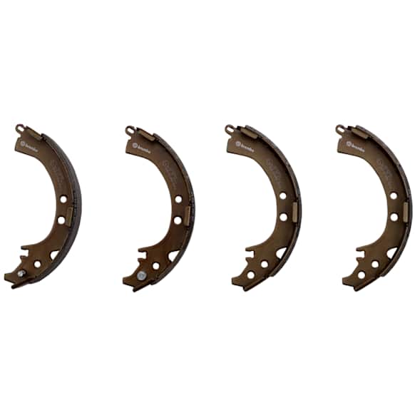 S83558N Rear Semi-metallic Brake Shoe Set, PRIME Series