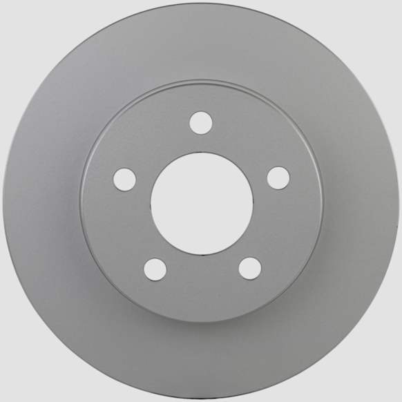 16010155 Front, Driver or Passenger Side Brake Disc, Geomet Coated, Plain Surface, Vented, 5 Lugs, 288.1 mm, QuietCast Series