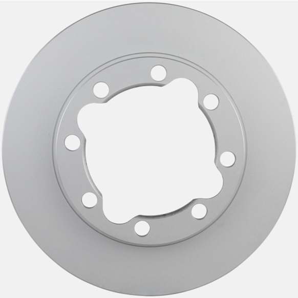 16010161 Front, Driver or Passenger Side Brake Disc, Geomet Coated, Plain Surface, Vented, 8 Lugs, 317.5 mm, 4WD, QuietCast Series