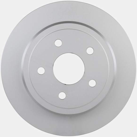 2008 Jeep Commander - Rear, Driver or Passenger Side Brake Disc, Geomet Coated, Plain Surface, Solid, 5 Lugs, QuietCast Series