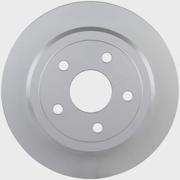 2010 Jeep Wrangler - Rear, Driver or Passenger Side Brake Disc, Geomet Coated, Plain Surface, Solid, 5 Lugs, 316 mm, 3.8L 6Cyl, QuietCast Series