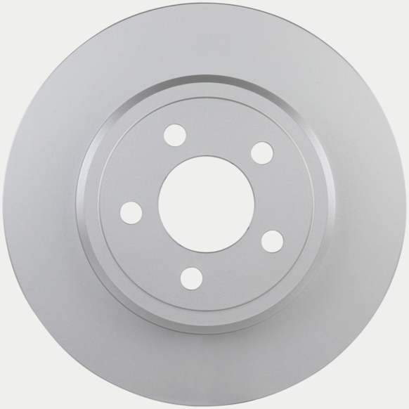 16010287 Rear, Driver or Passenger Side Brake Disc, Geomet Coated, Plain Surface, Solid, 5 Lugs, 319.7 mm, QuietCast Series
