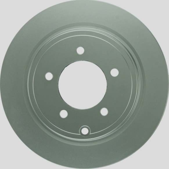 16011486 Rear, Driver or Passenger Side Brake Disc, Geomet Coated, Plain Surface, Solid, 5 Lugs, 302 mm, QuietCast Series
