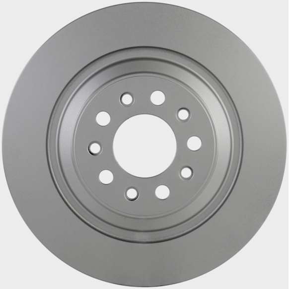 16011631 Rear, Driver or Passenger Side Brake Disc, Geomet Coated, Plain Surface, Solid, 5 Lugs, 320 mm