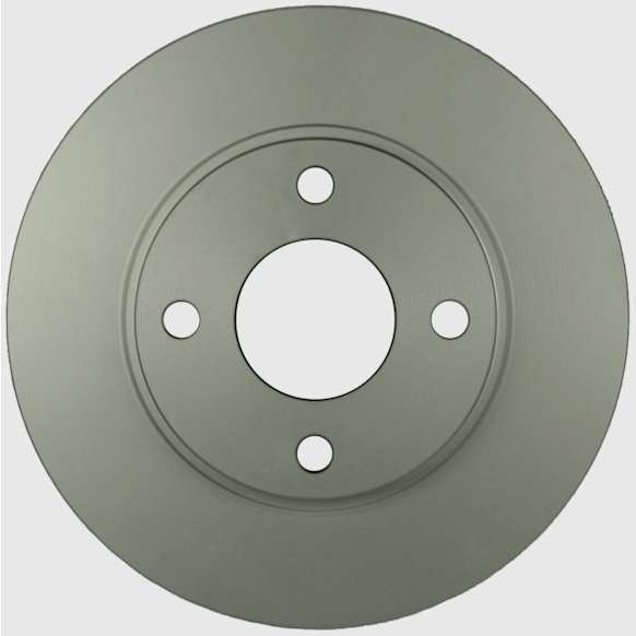 20010314 Front, Driver or Passenger Side Brake Disc, Geomet Coated, Plain Surface, Vented, 4 Lugs, 257.8 mm