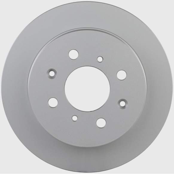 1995 Honda Civic del Sol - Rear, Driver or Passenger Side Brake Disc, Geomet Coated, Plain Surface, Solid, 4 Lugs, 238.7 mm, 1.6L 4Cyl