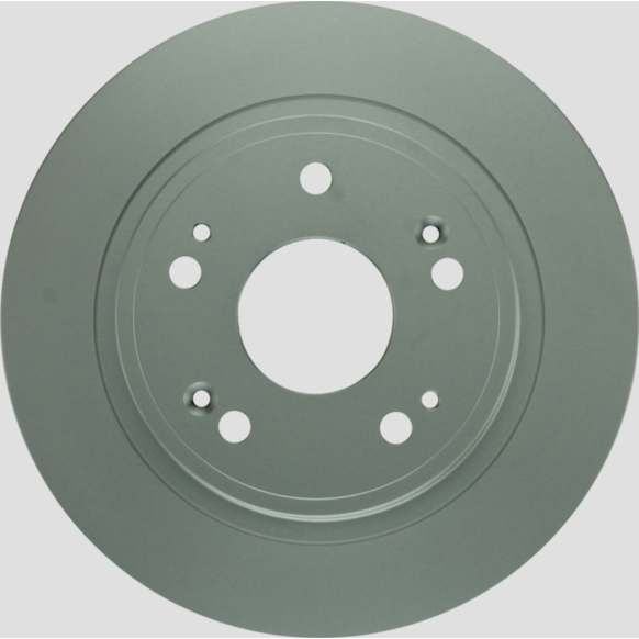 26011451 Rear, Driver or Passenger Side Brake Disc, Geomet Coated, Plain Surface, Solid, 5 Lugs, 282 mm, QuietCast Series