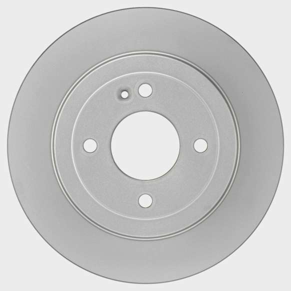 2020 Hyundai Accent - Rear, Driver or Passenger Side Brake Disc, Geomet Coated, Plain Surface, Solid, 4 Lugs, 262 mm, With Rear Disc, 1.6L 4Cyl, QuietCast Series