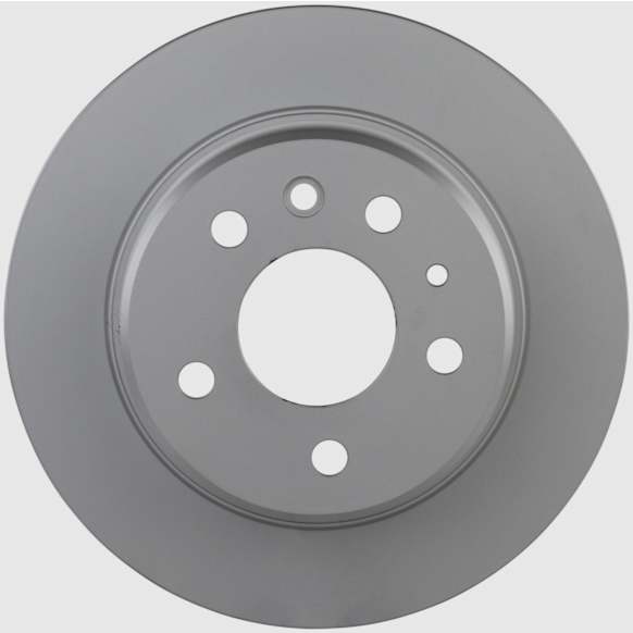 1985 Mercedes Benz 500SEC - Rear, Driver or Passenger Side Brake Disc, Coated, Plain Surface, Solid, 5 Lugs, 279 mm, 5.0L 8Cyl, QuietCast Series