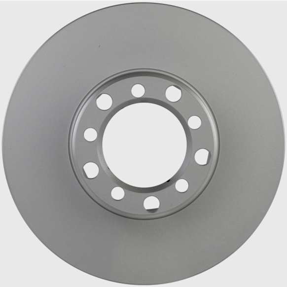 1985 Mercedes Benz 300TD - Front, Driver or Passenger Side Brake Disc, Geomet Coated, Plain Surface, Solid, 5 Lugs, 277.9 mm, 3.0L 5Cyl, QuietCast Series