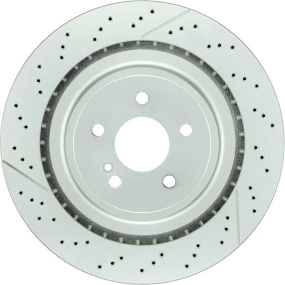 2013 Mercedes Benz CLS63 AMG - Rear, Driver or Passenger Side Brake Disc, Geomet Coated, Cross-Drilled, Vented