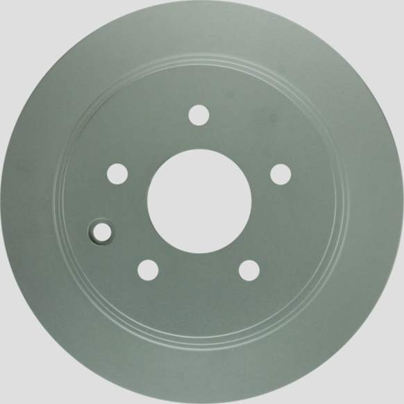 40011030 Rear, Driver or Passenger Side Brake Disc, Geomet Coated, Plain Surface, Solid, 5 Lugs, 291.6 mm, QuietCast Series