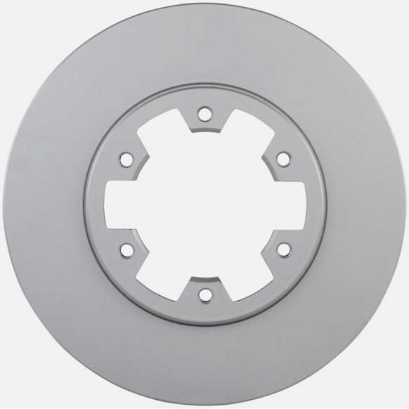 1994 Nissan D21 - Front, Driver or Passenger Side Brake Disc, Geomet Coated, Plain Surface, Vented, 6 Lugs, 4WD