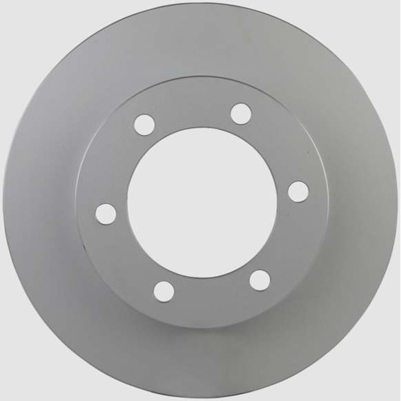 50011222 Front, Driver or Passenger Side Brake Disc, Geomet Coated, Plain Surface, Vented, 6 Lugs, 296.5 mm, QuietCast Series
