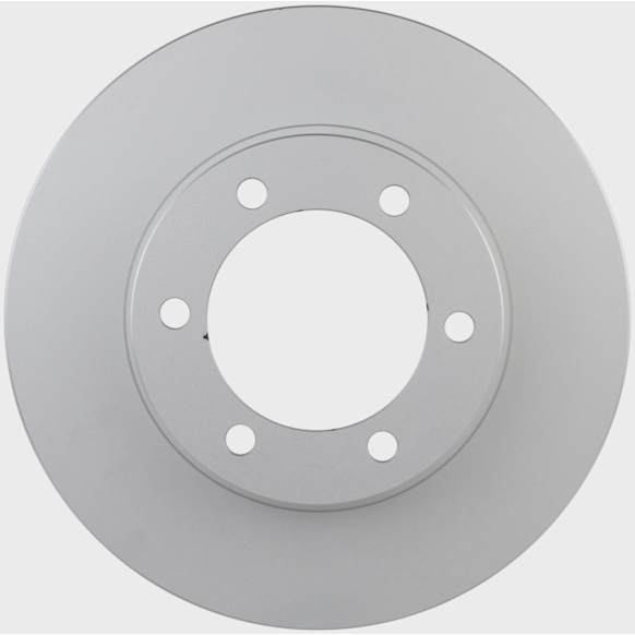 50011224 Front, Driver or Passenger Side Brake Disc, Geomet Coated, Plain Surface, Vented, 6 Lugs, 318.5 mm, QuietCast Series