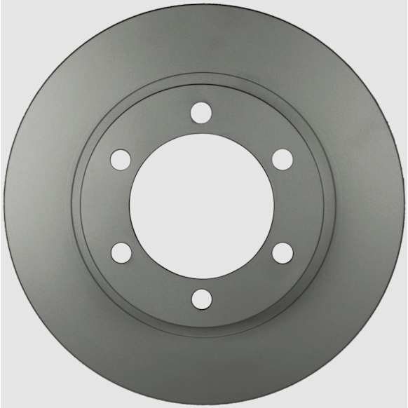 50011243 Front, Driver or Passenger Side Brake Disc, Geomet Coated, Plain Surface, Vented, 6 Lugs, 318.7 mm, QuietCast Series