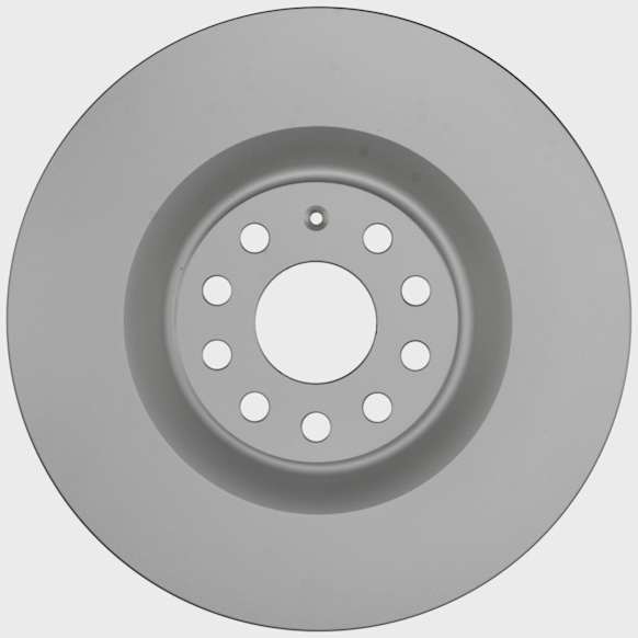 53011413 Front, Driver or Passenger Side Brake Disc, Geomet Coated, Plain Surface, Vented, 5 Lugs, 345 mm