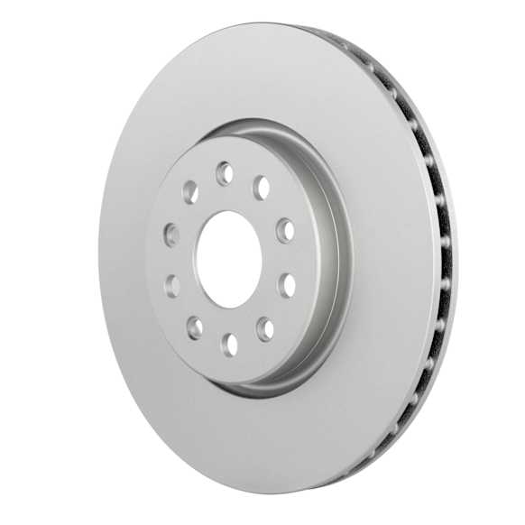 53011454 Front, Driver or Passenger Side Brake Disc, Geomet Coated, Plain Surface, Vented, 5 Lugs, 354 mm