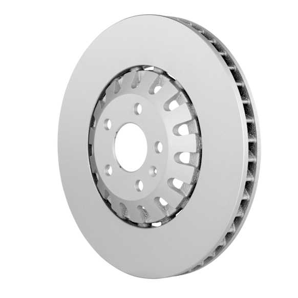 53011468 Front, Driver or Passenger Side Brake Disc, Geomet Coated, Plain Surface, Vented, 5 Lugs, 374 mm