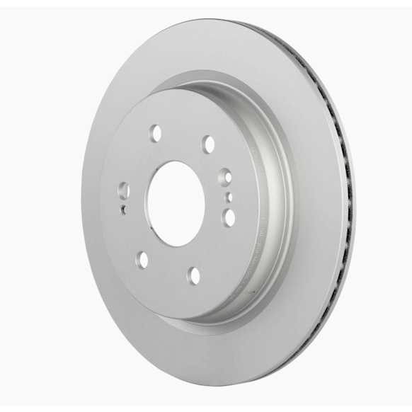 53011494 Rear, Driver or Passenger Side Brake Disc, Geomet Coated, Plain Surface, Vented, 6 Lugs, 345 mm