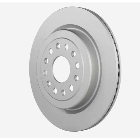 53011498 Rear, Driver or Passenger Side Brake Disc, Geomet Coated, Plain Surface, Vented, 6 Lugs, 375 mm