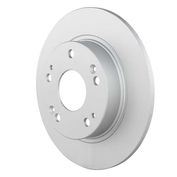 53011507 Rear, Driver or Passenger Side Brake Disc, Geomet Coated, Plain Surface, Solid, 5 Lugs, 260 mm