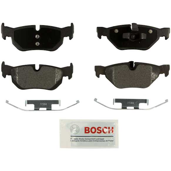 2008 BMW 323i - Rear Semi-metallic Brake Pad Set, 2.5L 6Cyl, Blue Series