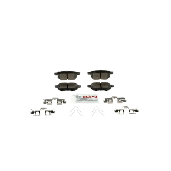 2019 Toyota Prius - Rear Ceramic Brake Pad Set, 1.8L 4Cyl, With Spreadfingers on Pad Spring., Blue Series