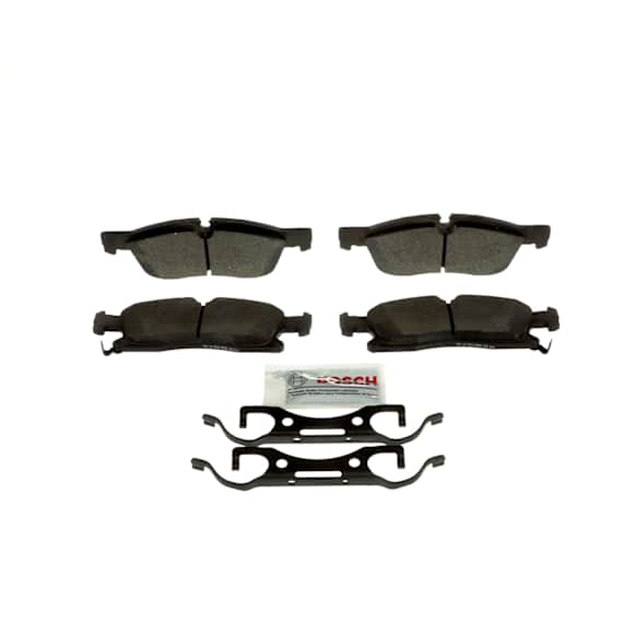 2020 Dodge Durango - Front Ceramic Brake Pad Set, Standard Brakes; With Solid Rear Rotors, Blue Series