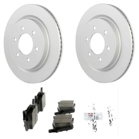 C1790531499 2-Wheel Set Rear Brake Disc and Pad Kit, 336 mm QuietCast Series, Includes (1) Brake Pad Set and (2) Brake Disc