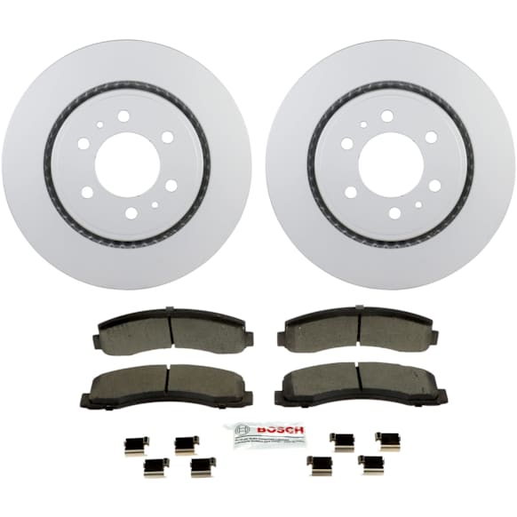 C2087201442 2-Wheel Set Front Brake Disc and Pad Kit, 349.9 mm QuietCast Series, Includes (1) Brake Pad Set and (2) Brake Disc