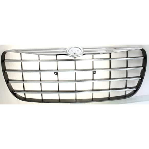 Grille Assembly, Chrome Shell with Painted Silver Insert