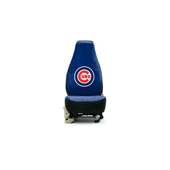 H2DRYD Seat Cover, Royal Blue, Made of Suede, MLB Team Design, Chicago Cubs Logo, Universal Seat Type Holda Series